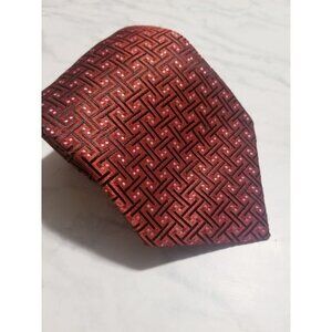 Vincenzo Italian‎ Designs Silk Tie Red